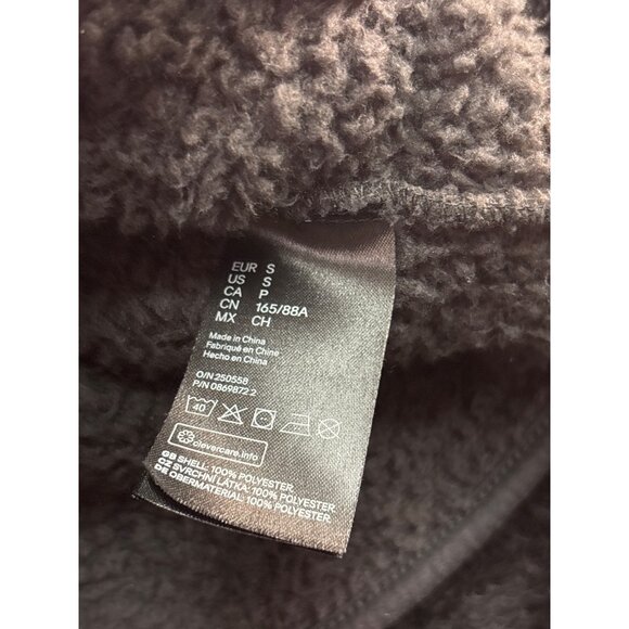 H&M L.O.G.G Black Fleece Hoodie Jacket Size S - Picture 2 of 6